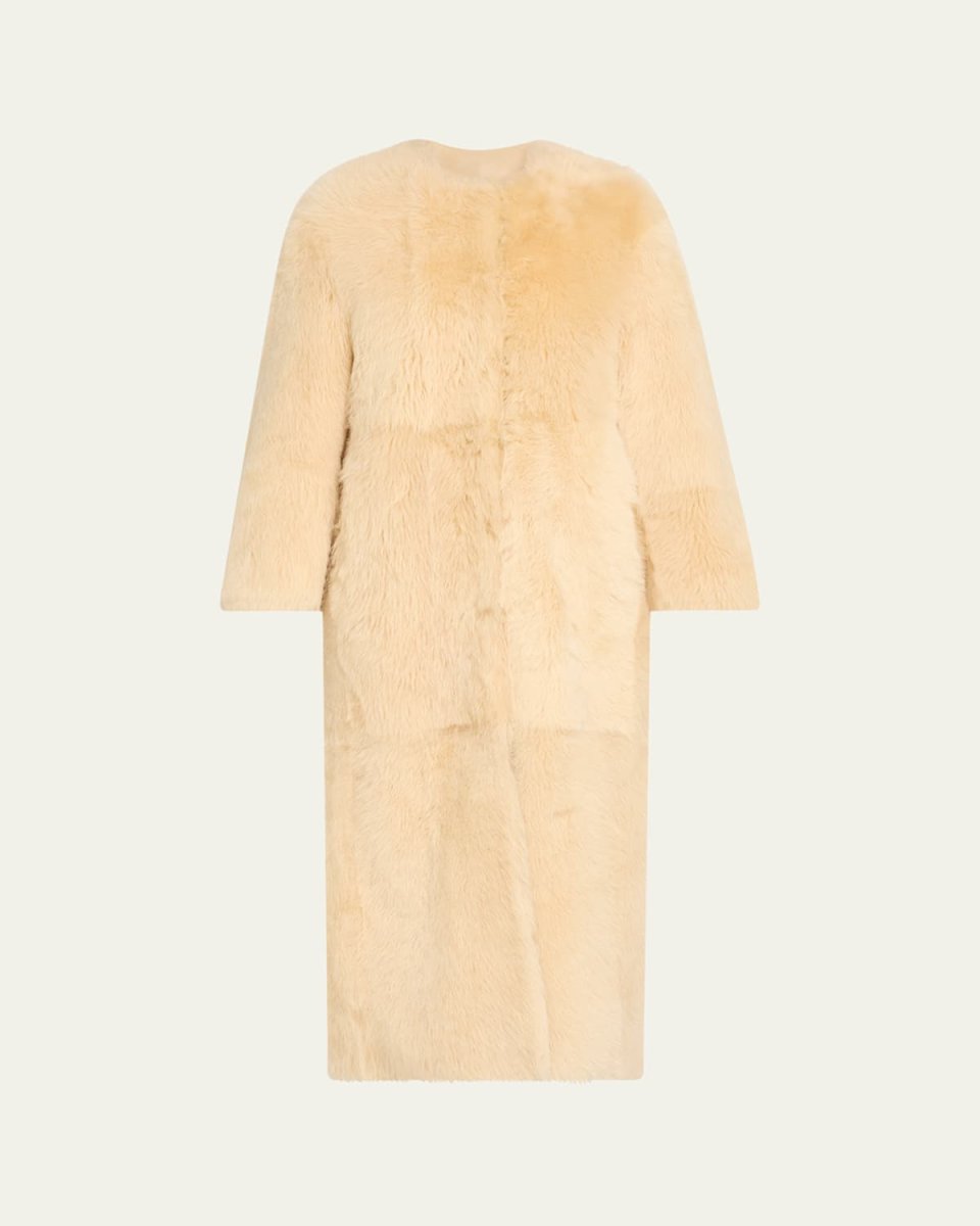 Siba Sheep Shearling Long Coat